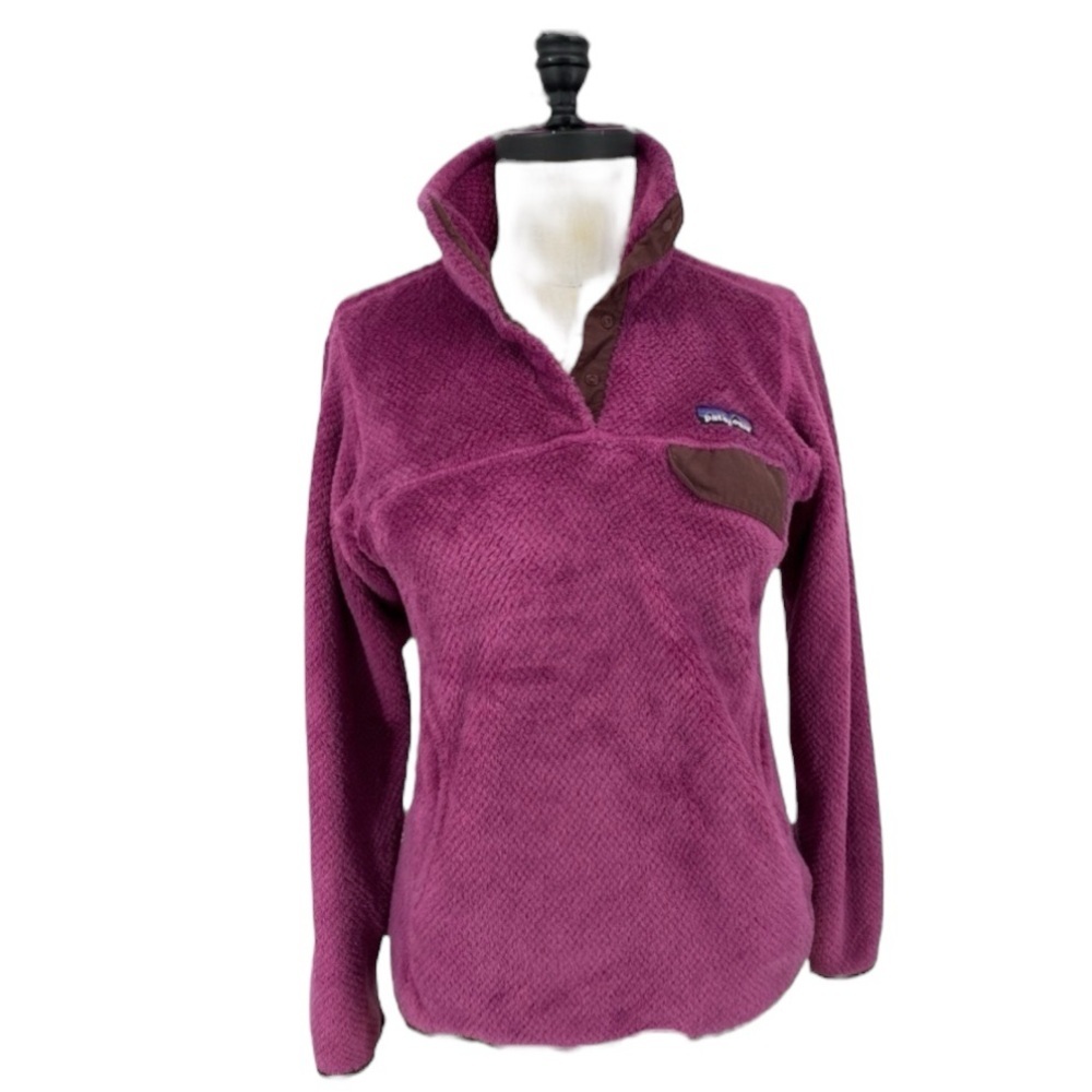Patagonia T snap pull over purple & brown fleece Gorpcore jacket